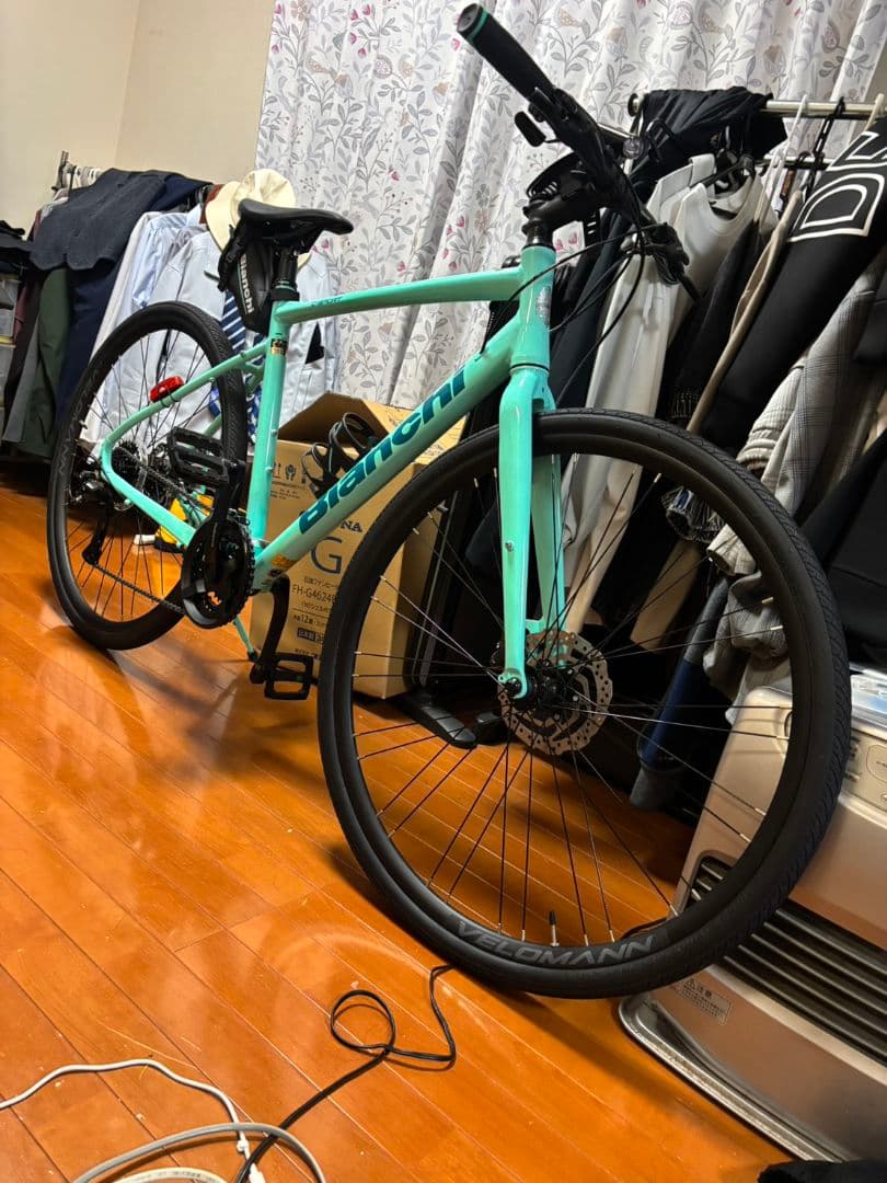 Bianchi C sports 2 油圧式ブレーキ ほぼ新品未使用 引渡し限定