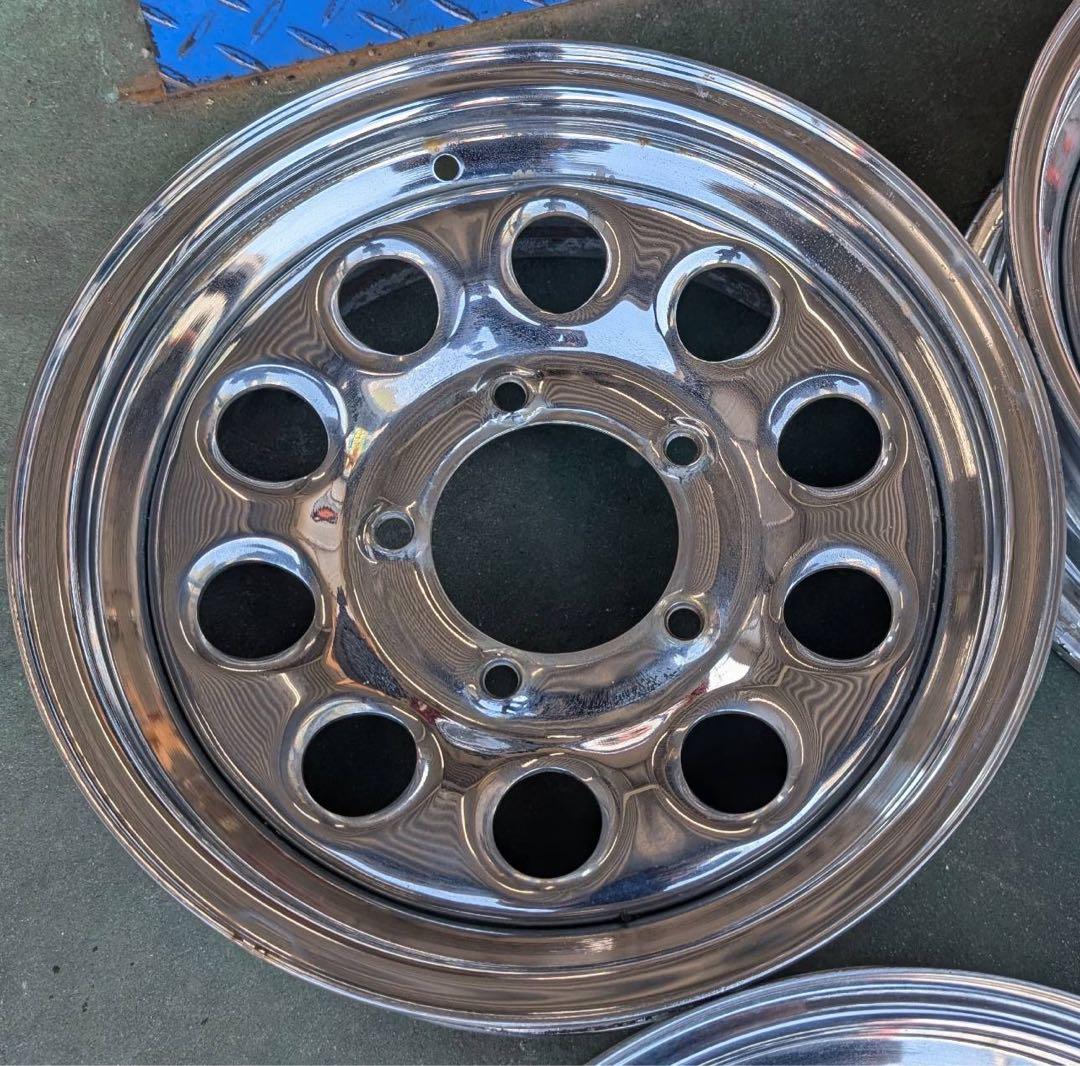 ジムニーシエラ専用 15インチ メッキスチールホイール4本セット