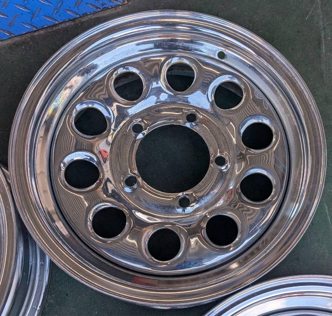 ジムニーシエラ専用 15インチ メッキスチールホイール4本セット