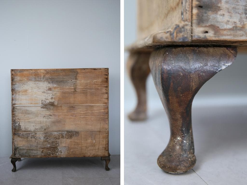 英国アンティーク木製ブックケースキャビネット/本棚/食器棚/飾り棚(92-244