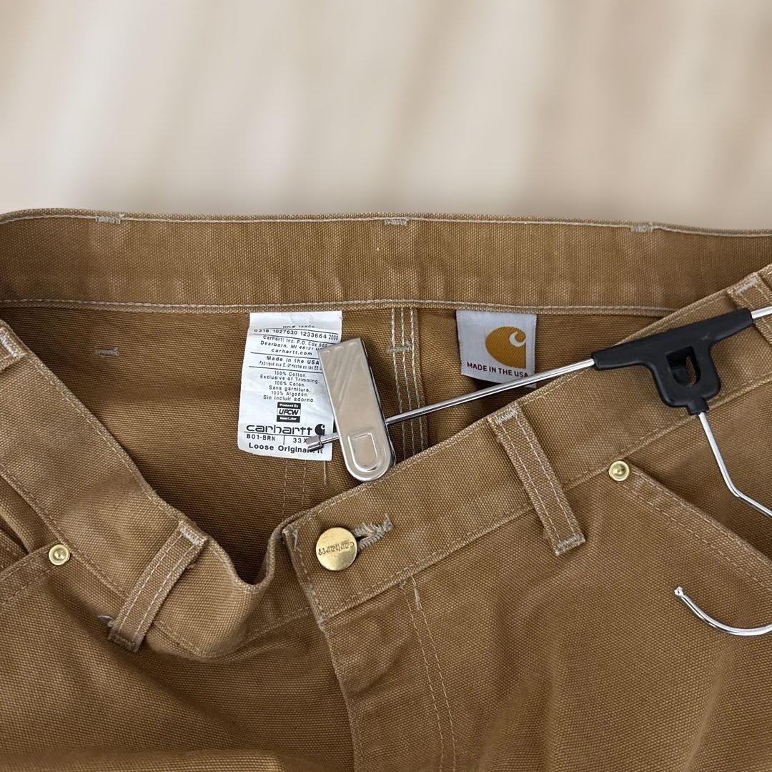 カーハート　ダブルニーパンツ　33×30 made in USA