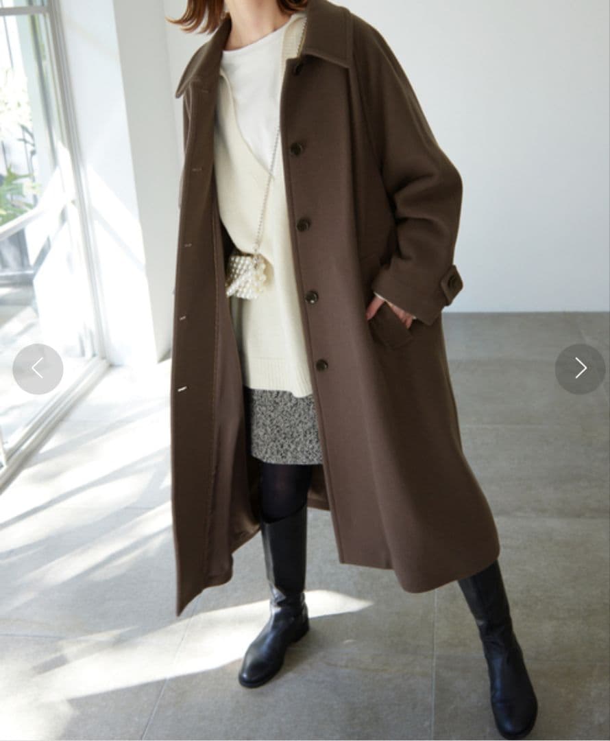 SLOBE IENA スローブイエナ ウールモッサステンカラーコート