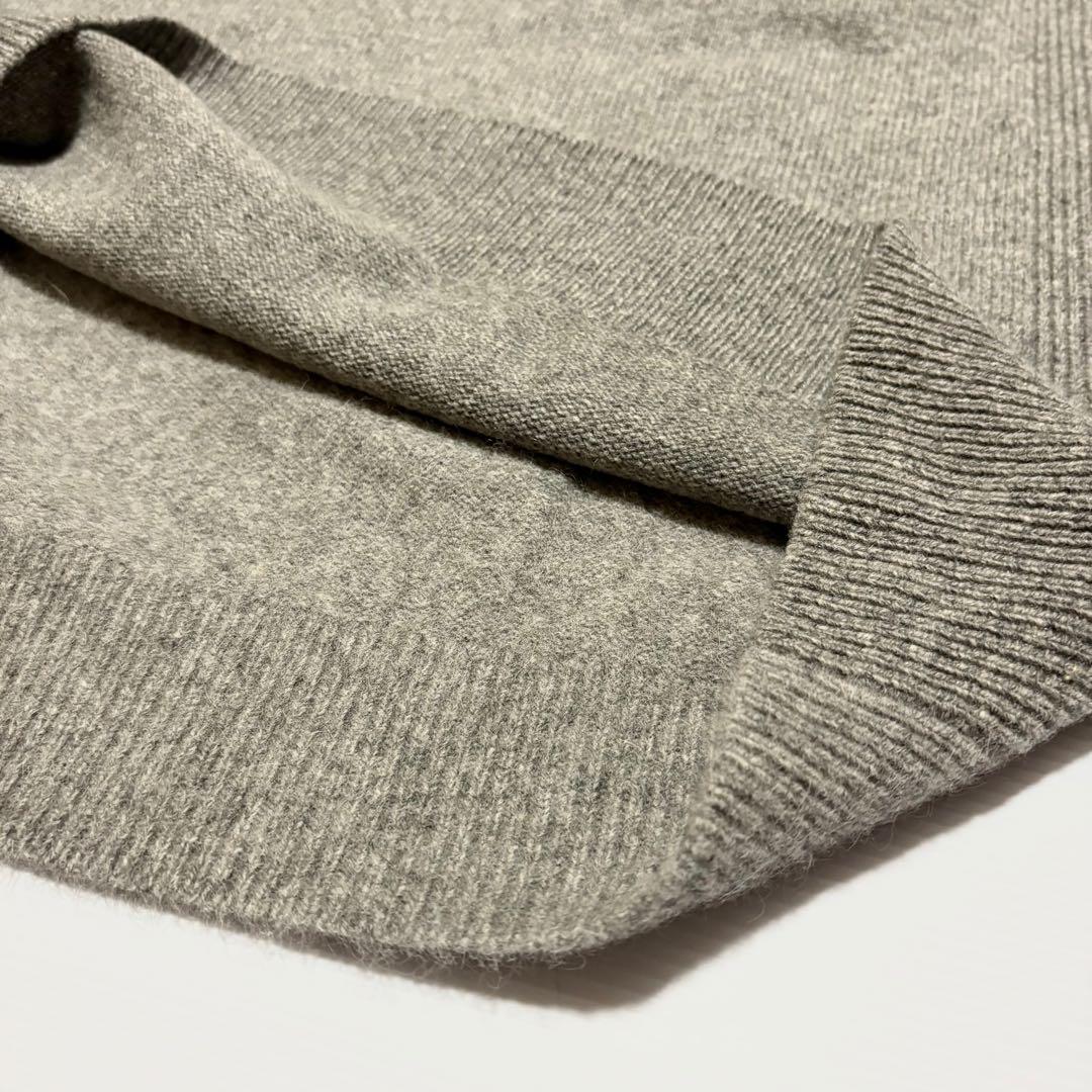 【未使用】 23区 カシミ ウール リブ 異素材 ワンピース ゆったり 44