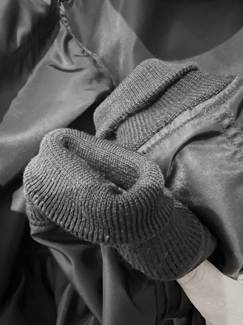 ヒステリックグラマー　ブラック MA-1 ジャケット ブルゾン　L