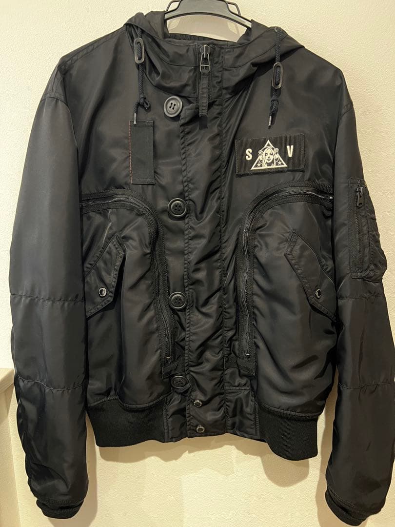 ヒステリックグラマー　ブラック MA-1 ジャケット ブルゾン　L