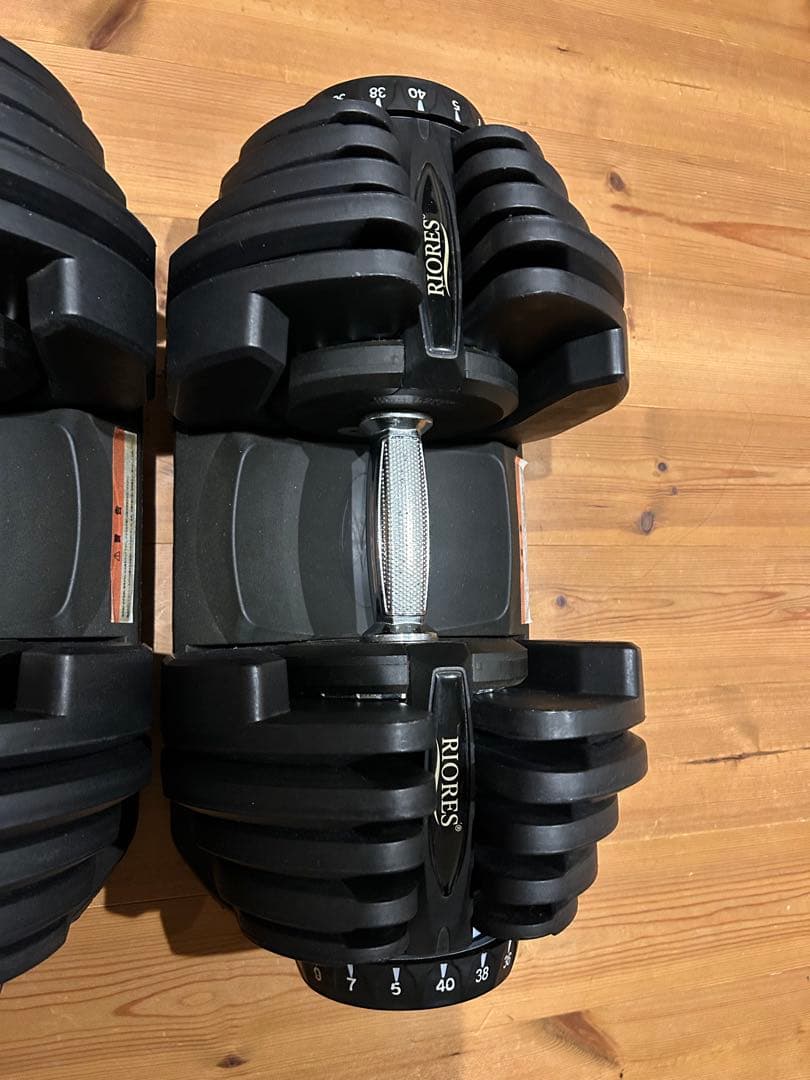 ②RIORES 可変式ダンベル 40kg 別出品2個セット