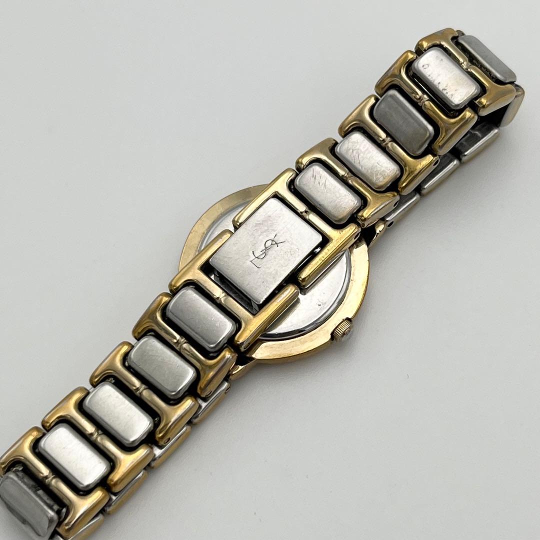 稼動品 イヴサンローラン YSL 2200-229789 ホワイト コンビ 時計