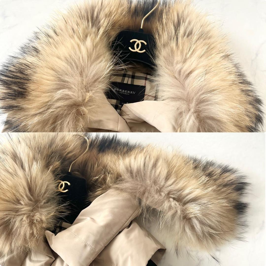 【大きいサイズ】バーバリーロンドン ノバチェック ダウンベスト ベージュ 3L