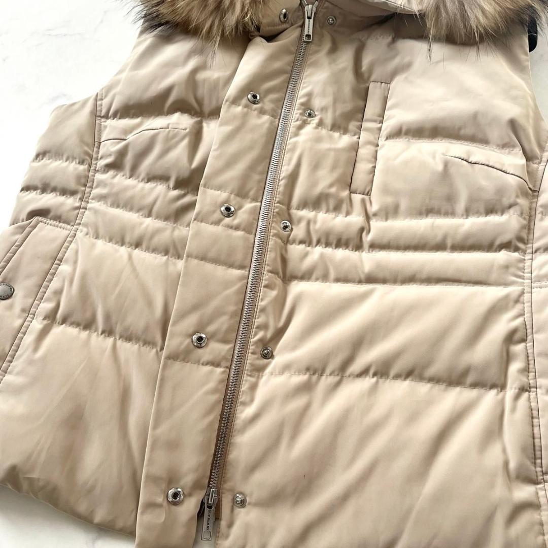 【大きいサイズ】バーバリーロンドン ノバチェック ダウンベスト ベージュ 3L