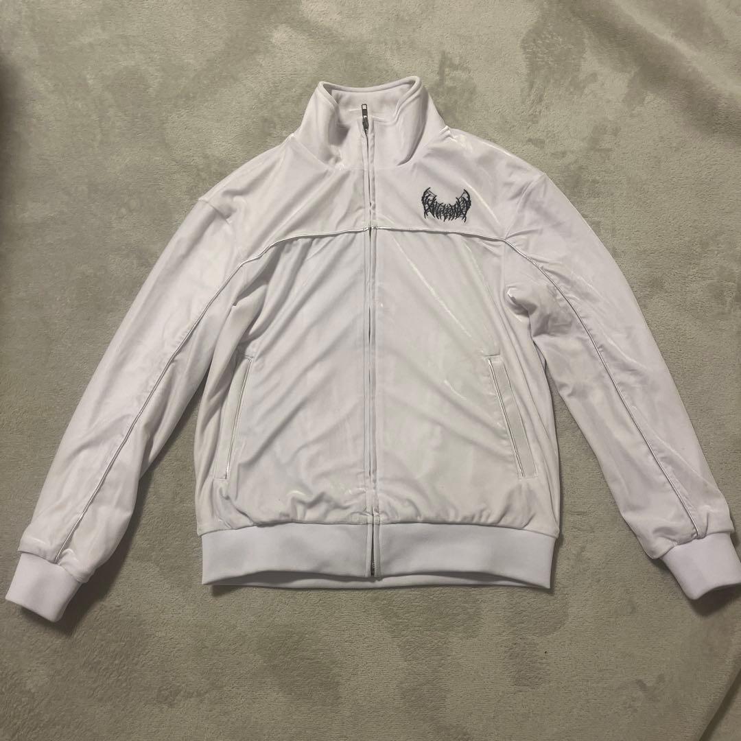 YB Velour Jacket White YXNGBRATZ Sサイズ
