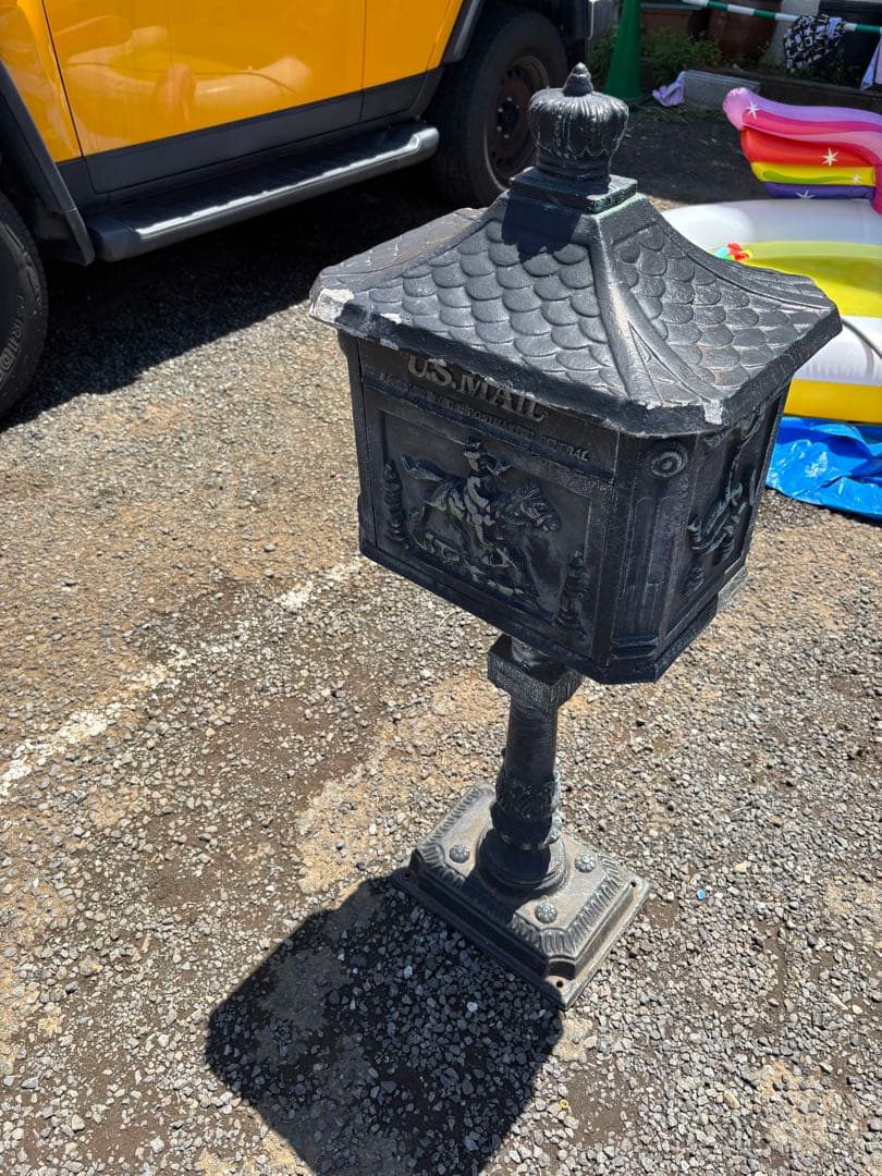 ★ アンティーク調 ポスト メールボックス 郵便ポスト 郵便箱 スタンドタイプ