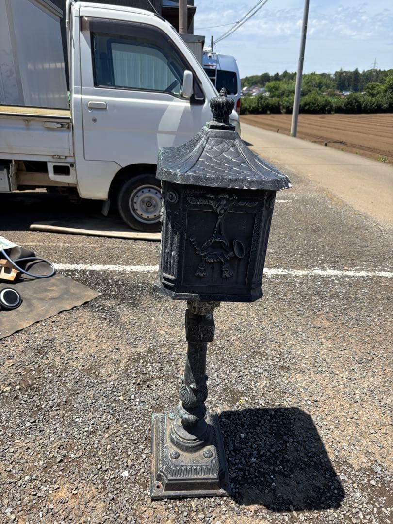 ★ アンティーク調 ポスト メールボックス 郵便ポスト 郵便箱 スタンドタイプ