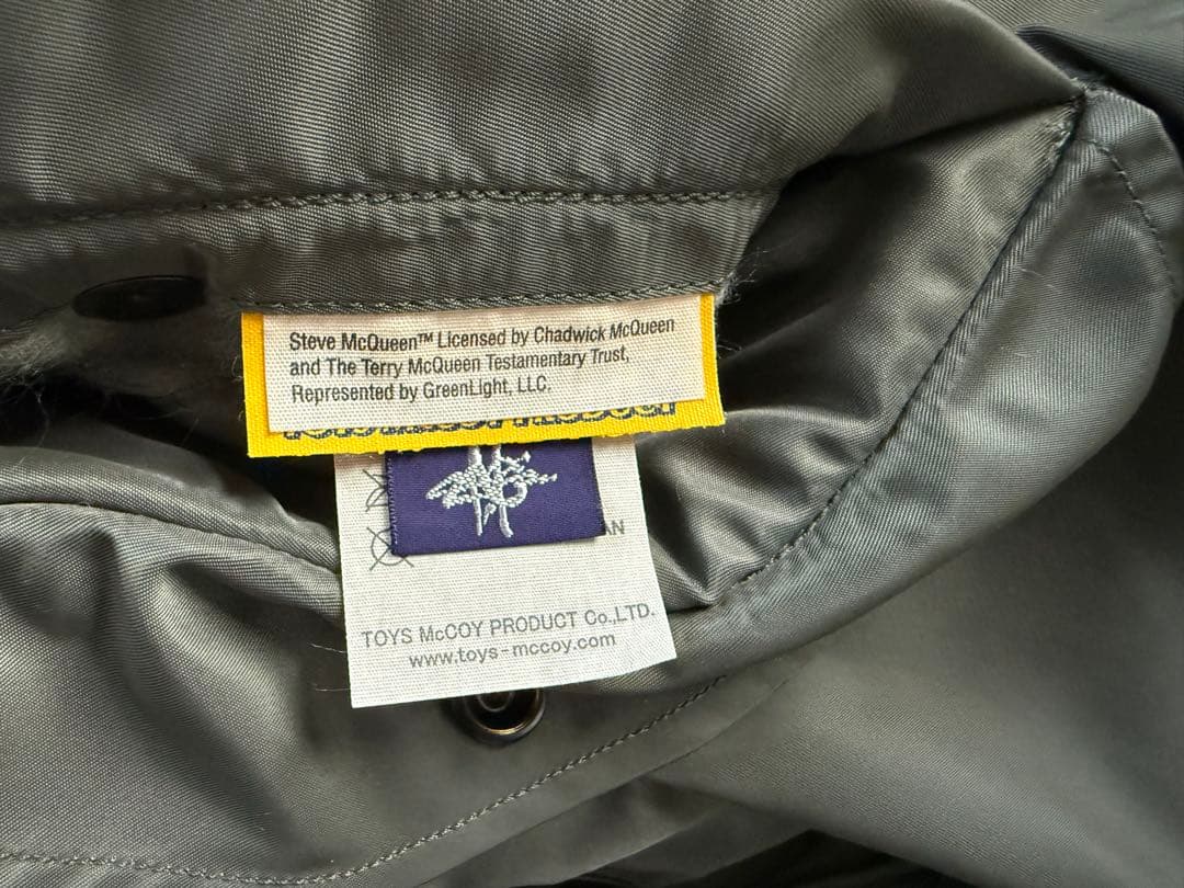 TOYS McCOY MA-1 縦ステッチ スティーブマックイーンハンターモデル
