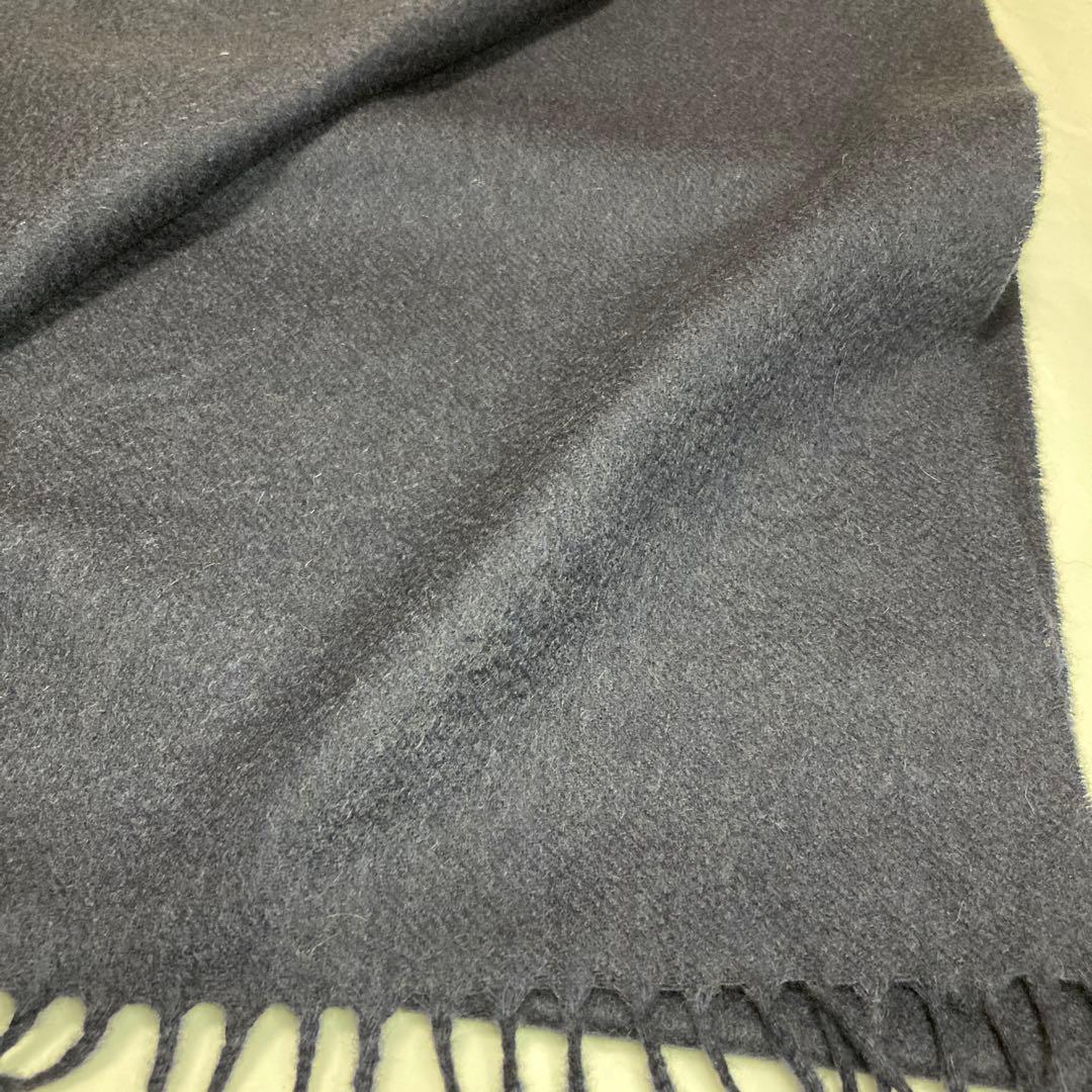 新品 ジョンストンズ カシミヤ100％ マフラー ネイビー 国内正規品