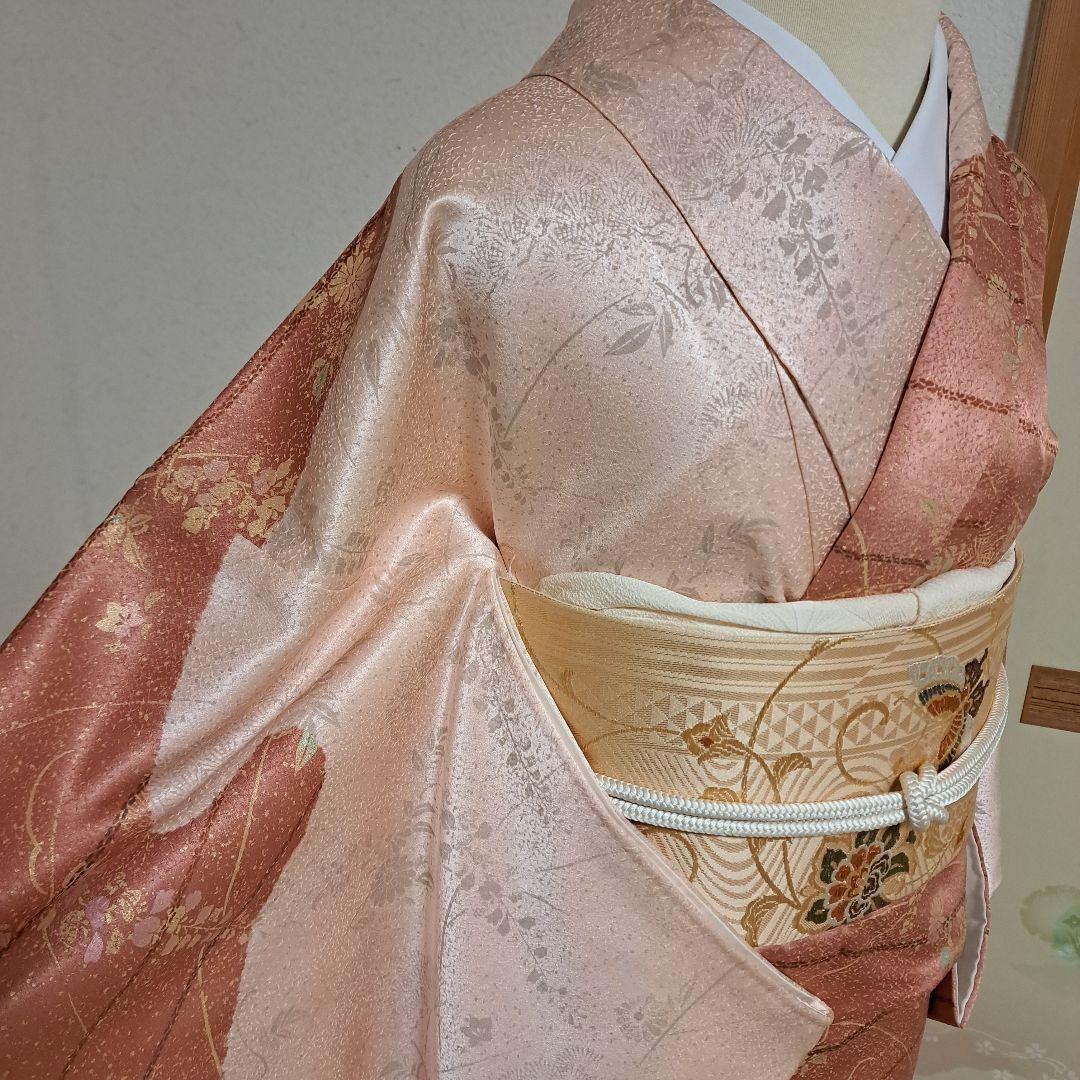 mac!　訪問着フルセット+正絹長襦袢　パールトーン加工