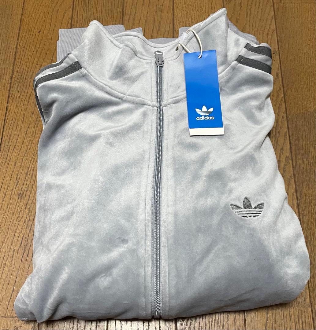 【未使用タグ付き】adidas アディダス ベロア トラックジャケット ジャージ