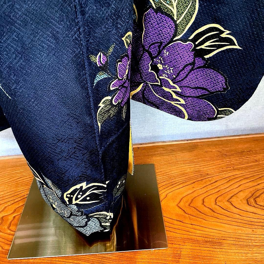 振袖フルセット　高身長　紋意匠に絞り　手描き友禅　成人式振袖　振袖