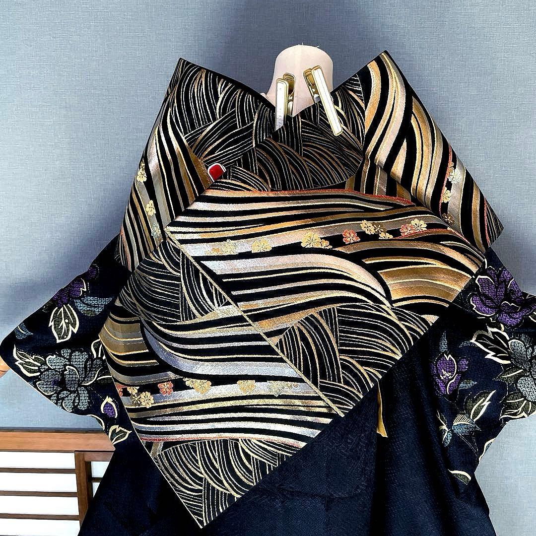 振袖フルセット　高身長　紋意匠に絞り　手描き友禅　成人式振袖　振袖