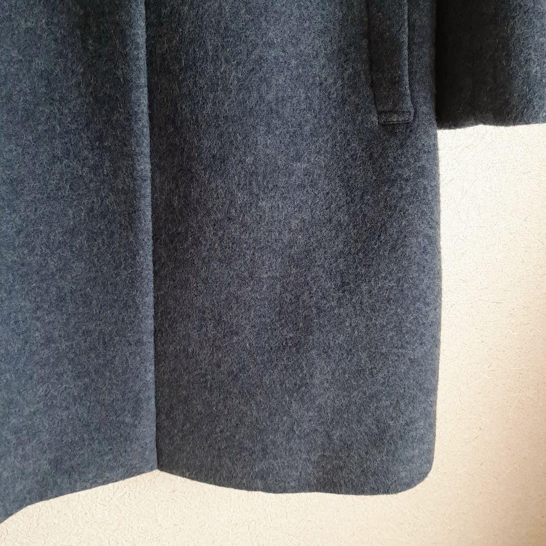 KUMIKYOKU ブークレウールチェスターコート　ブルーグレー組曲大きいサイズ