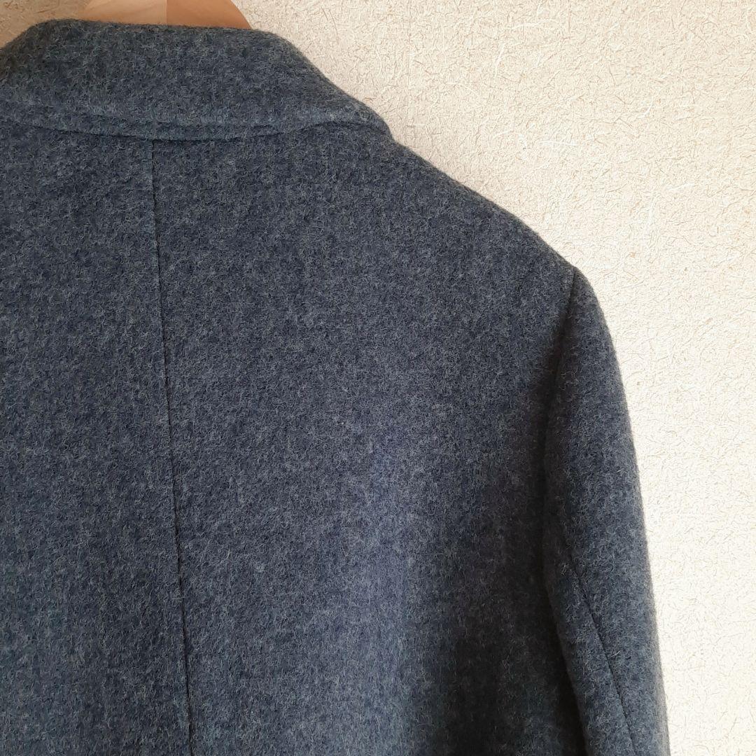 KUMIKYOKU ブークレウールチェスターコート　ブルーグレー組曲大きいサイズ