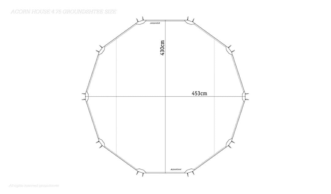 groundcover ACORN HOUSE DOME 4.75 タンカラー