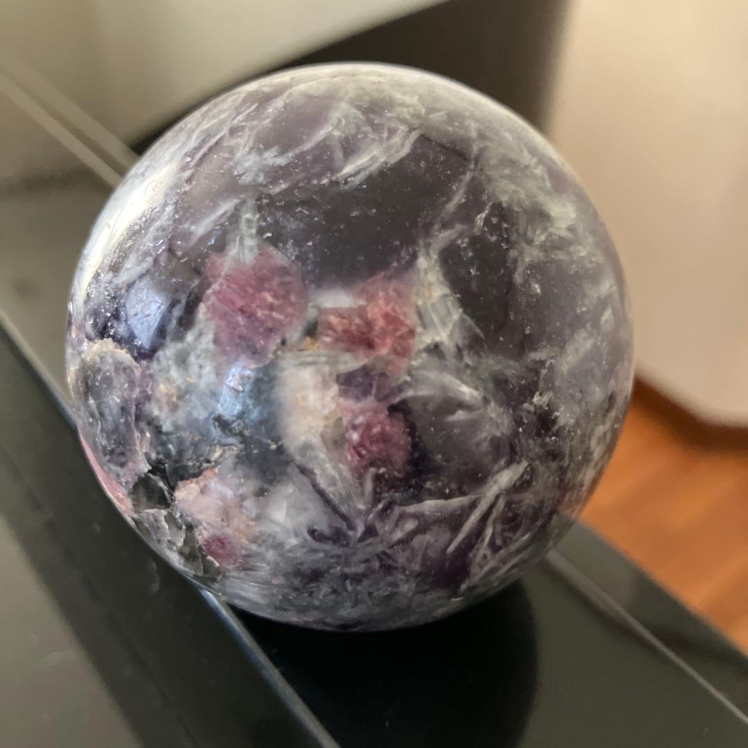 MHさま専用ユニコーンストーン　スフィア　天然石置物　D144