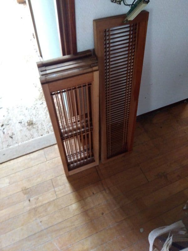 欄間（松と鷹）木製の彫刻装飾と他一式