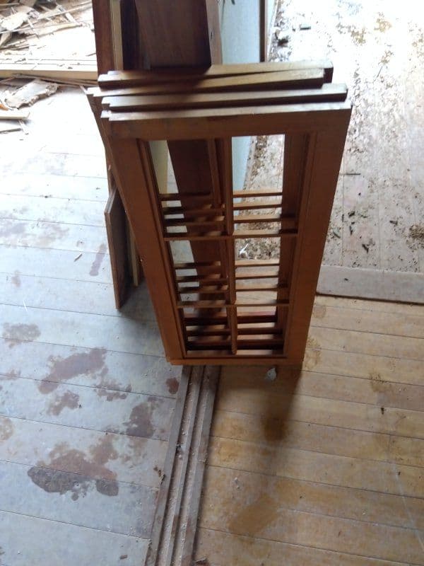 欄間（松と鷹）木製の彫刻装飾と他一式