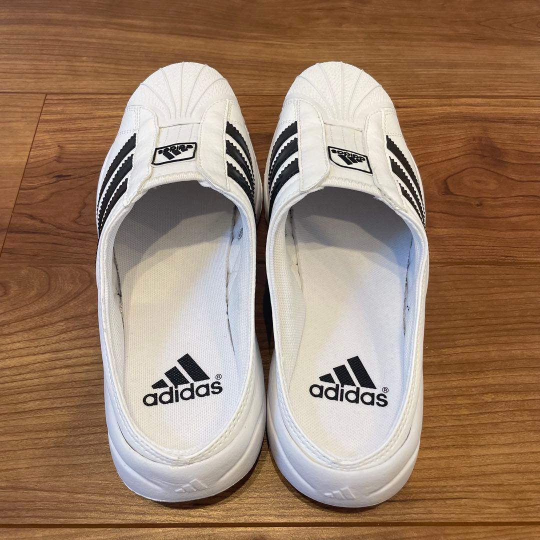 【希少】❗️adidas スーパースタークロッグ　ホワイト/ブラック