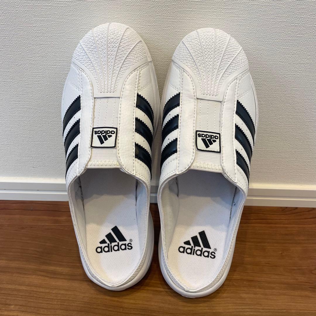 【希少】❗️adidas スーパースタークロッグ　ホワイト/ブラック