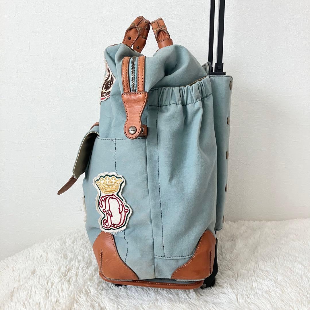 【希少】Dakota✨ダコタ　キャリーケース　デニム　ワッペン