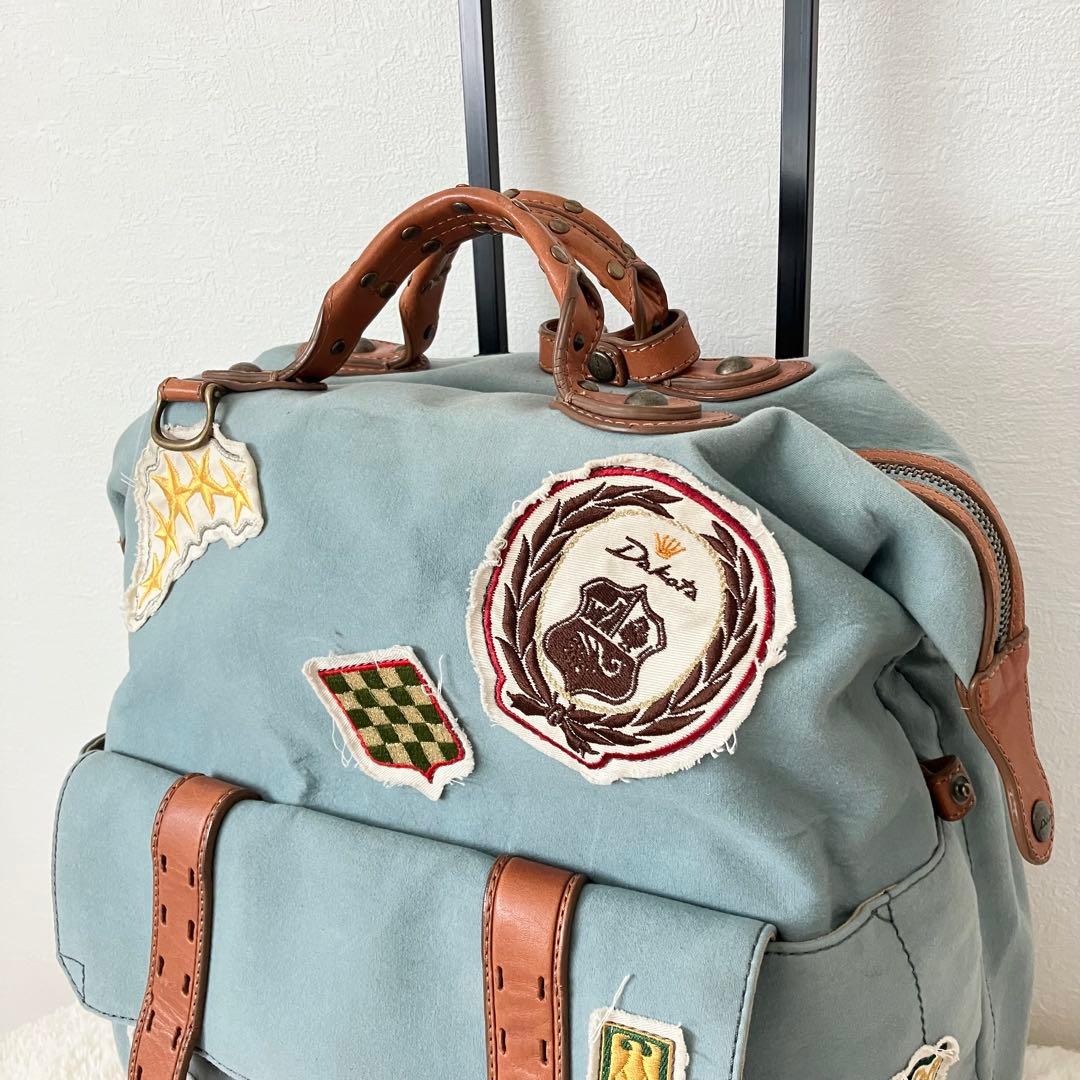 【希少】Dakota✨ダコタ　キャリーケース　デニム　ワッペン