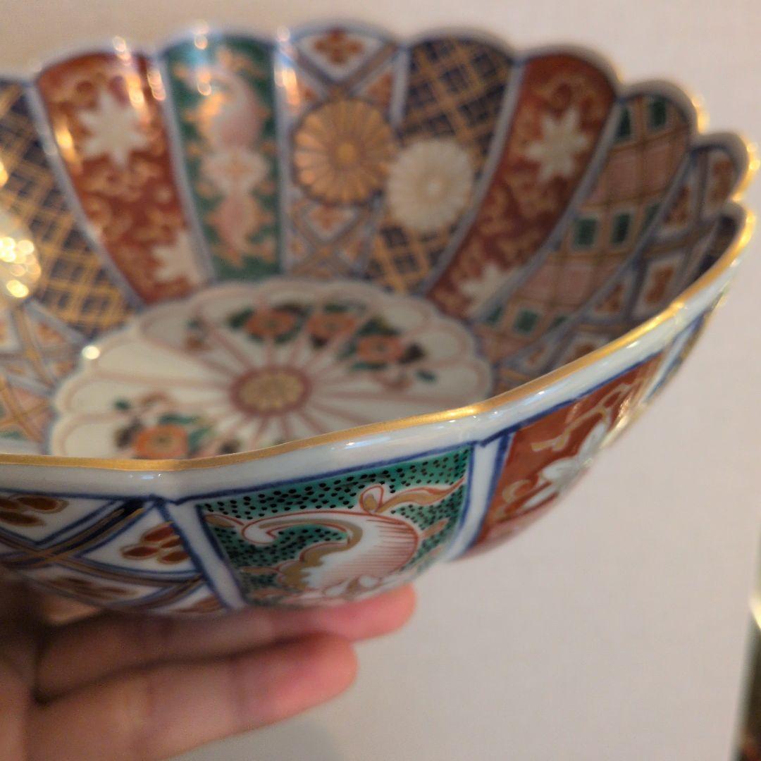 大聖寺伊万里　菊花文　菊花鉢型　お椀　1個　金襴手