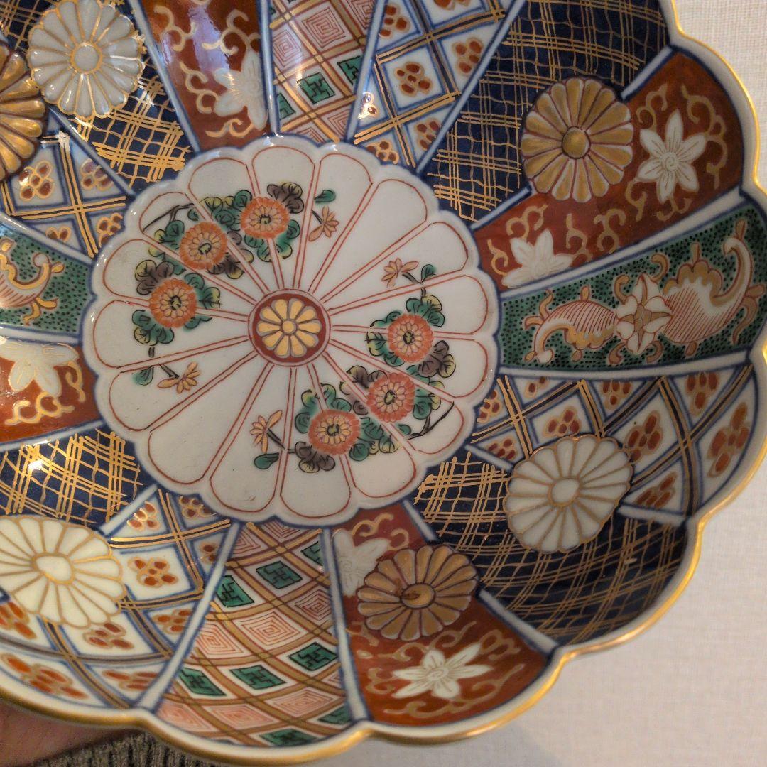 大聖寺伊万里　菊花文　菊花鉢型　お椀　1個　金襴手