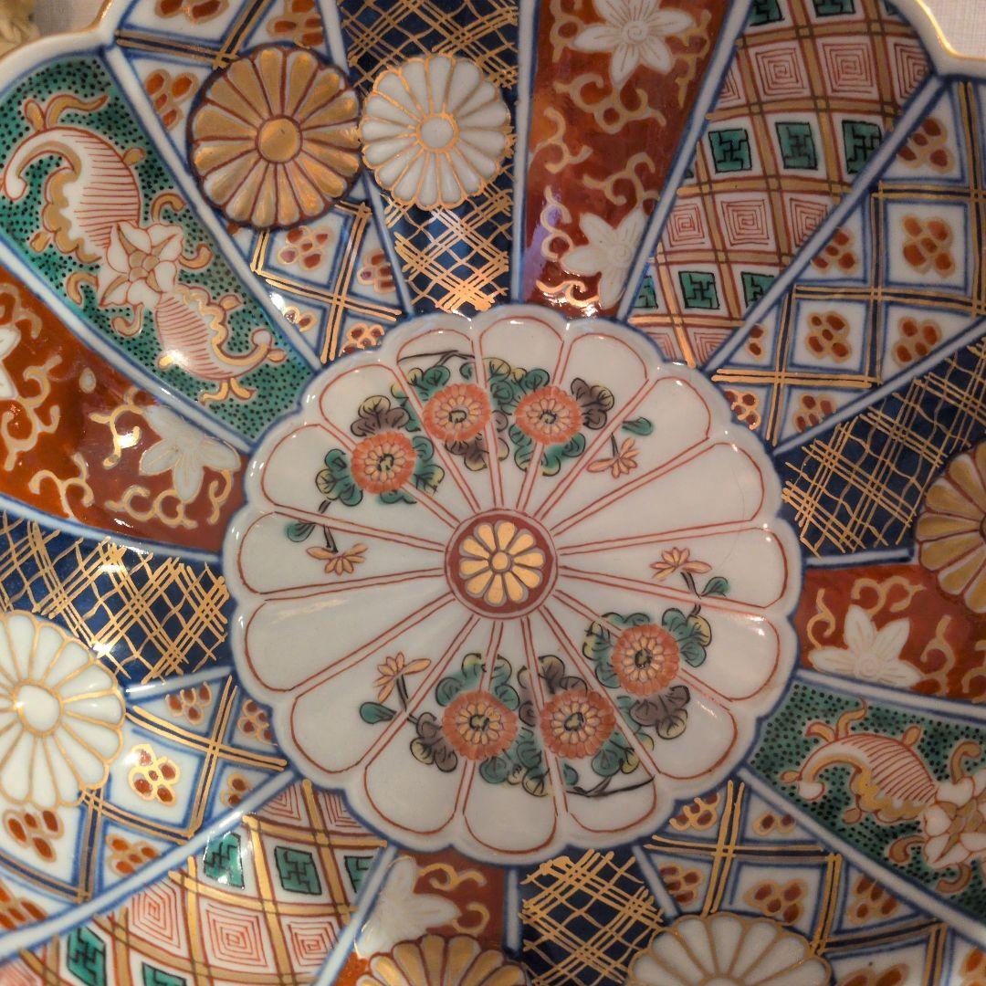 大聖寺伊万里　菊花文　菊花鉢型　お椀　1個　金襴手