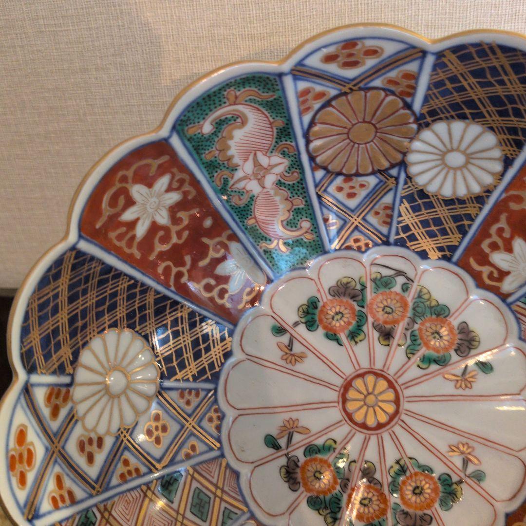 大聖寺伊万里　菊花文　菊花鉢型　お椀　1個　金襴手