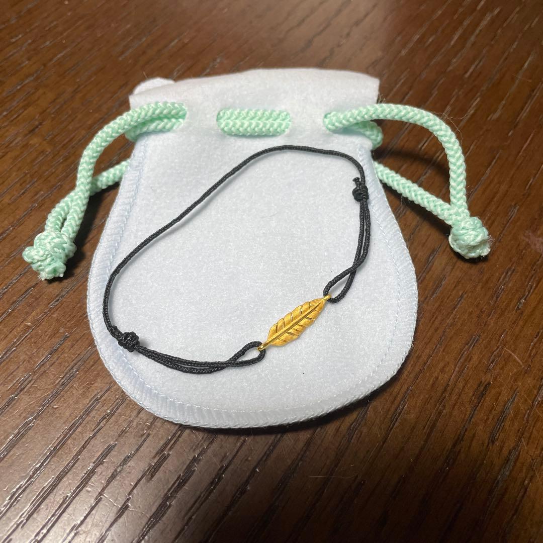 PRIMA.GOID 純金　メンズコードブレスレッド