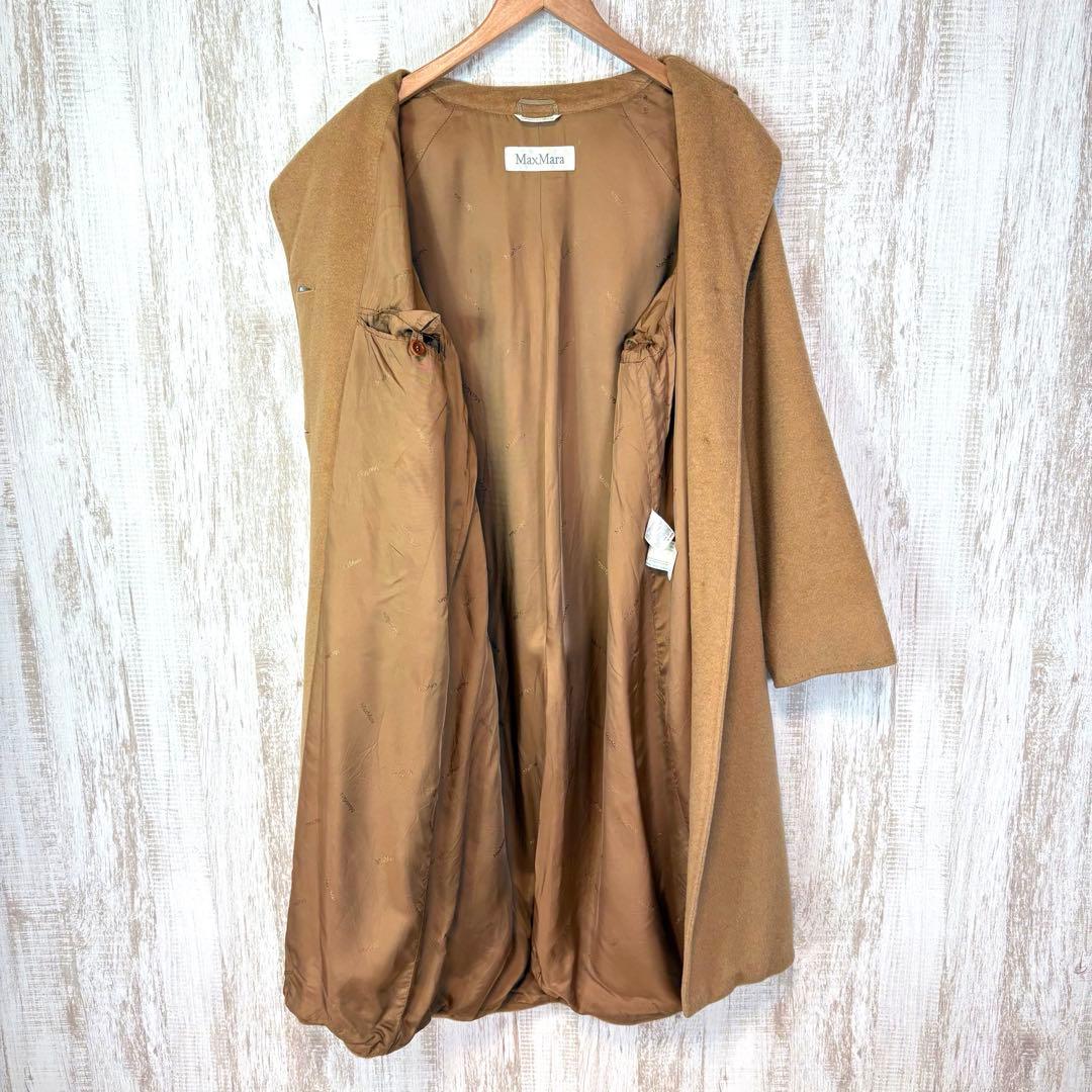 MaxMara マックスマーラ 白タグ キャメルヘアー ロング チェスターコート