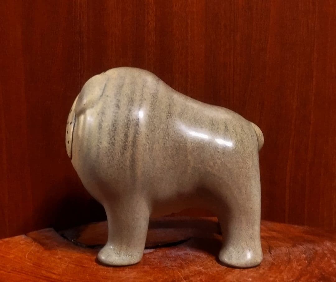 リサラーソン ライオン＆ケンネルブルドッグ＆ライオンキーホルダー 美品