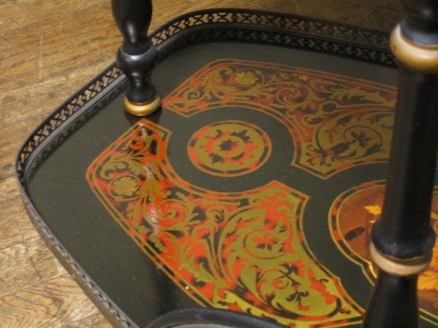 イタリア製 象嵌細工 クラシック トローリーワゴン/キッチンワゴン/ワインラック