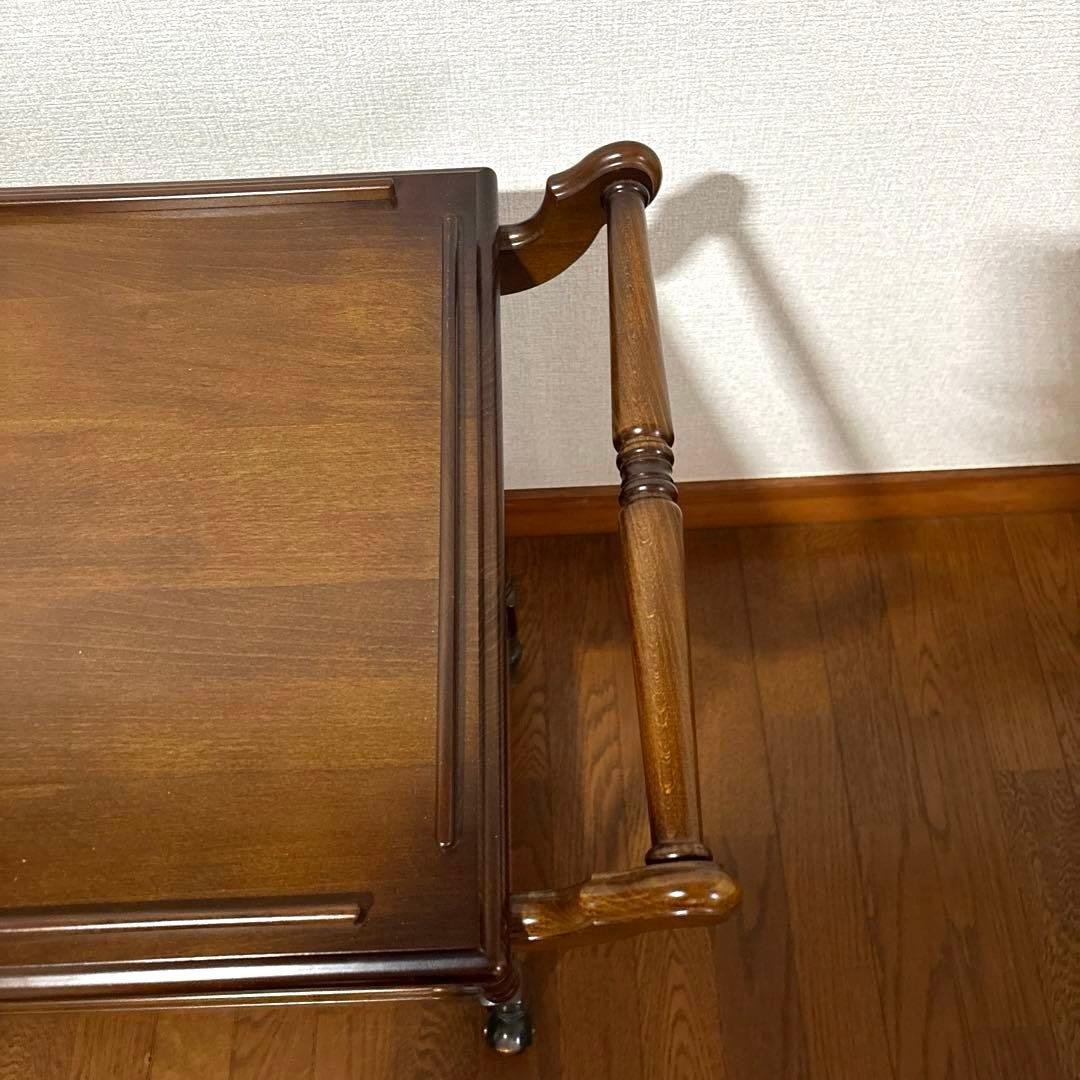 【美品】karimoku ティーワゴン キッチンワゴン コロニアル