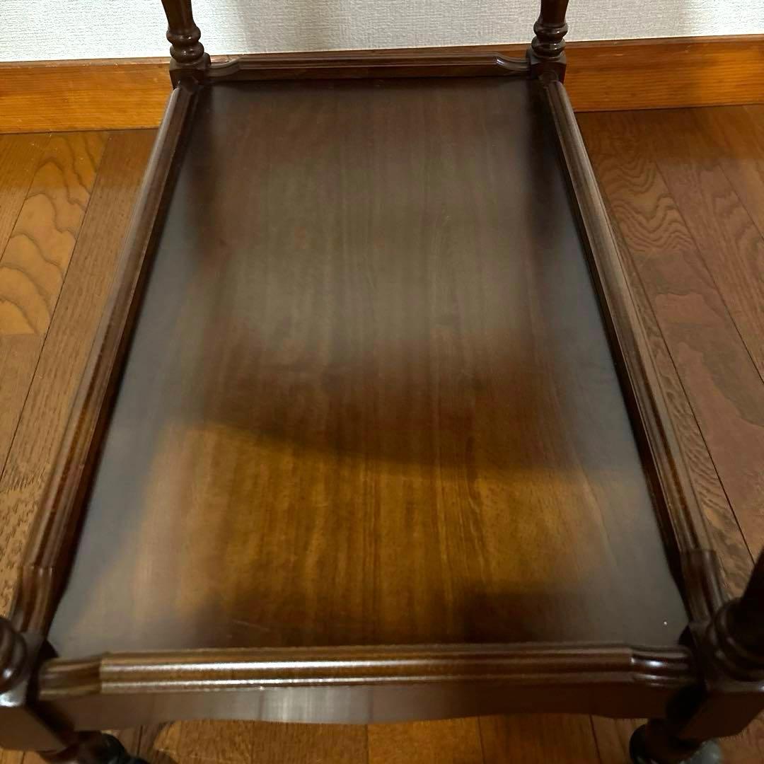 【美品】karimoku ティーワゴン キッチンワゴン コロニアル