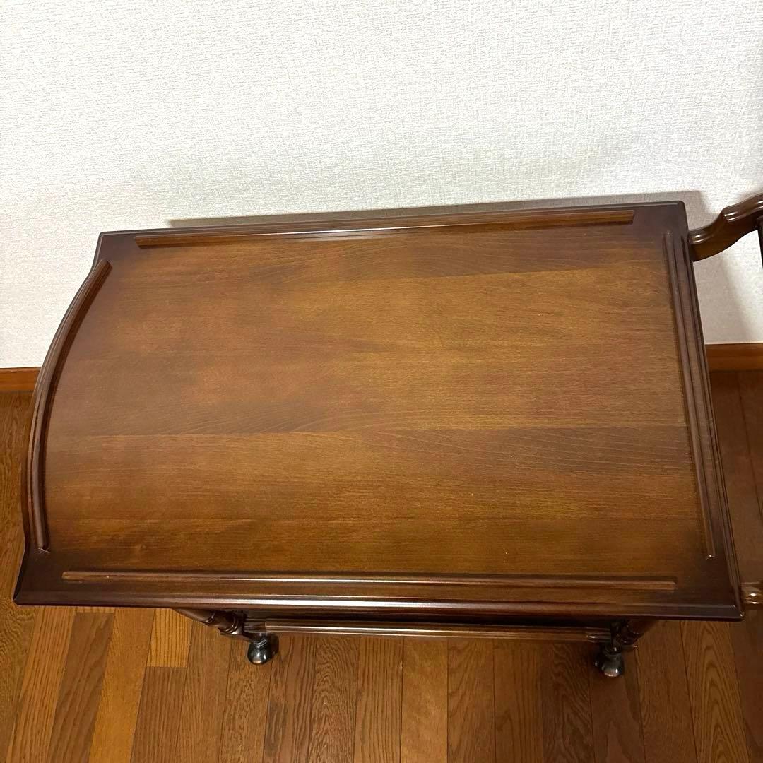 【美品】karimoku ティーワゴン キッチンワゴン コロニアル