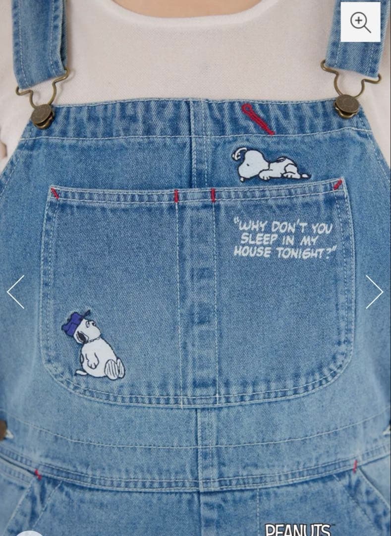 ロデオクラウンズ　スヌーピ　オーバーオールとロンT 2点セット新品