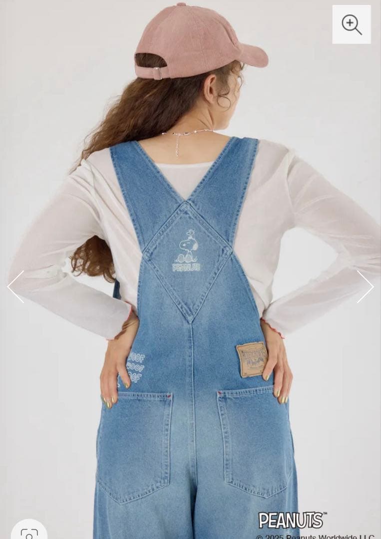 ロデオクラウンズ　スヌーピ　オーバーオールとロンT 2点セット新品