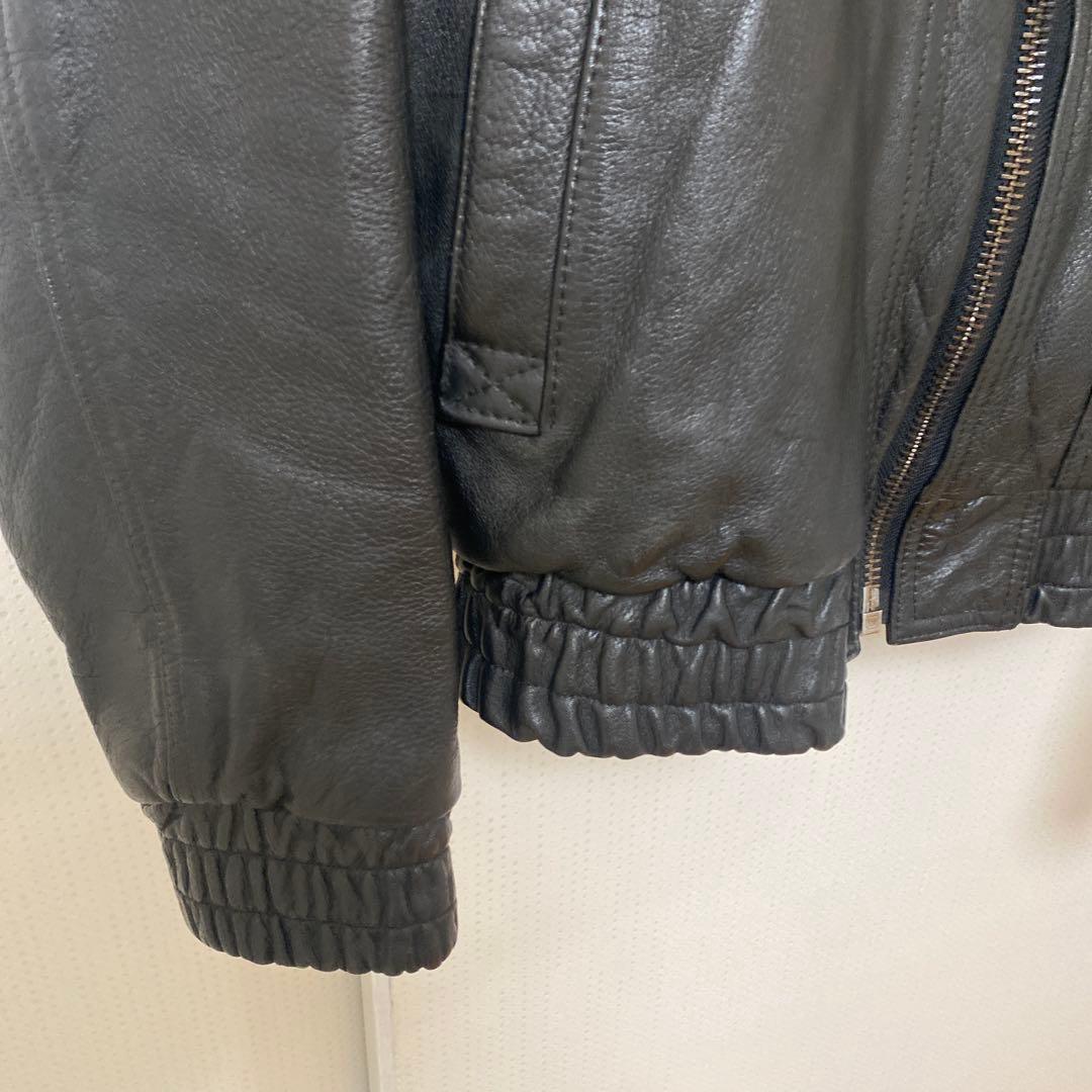 【牛革】KADOYA レザー ライダースジャケット 黒 L ニューコンセプター