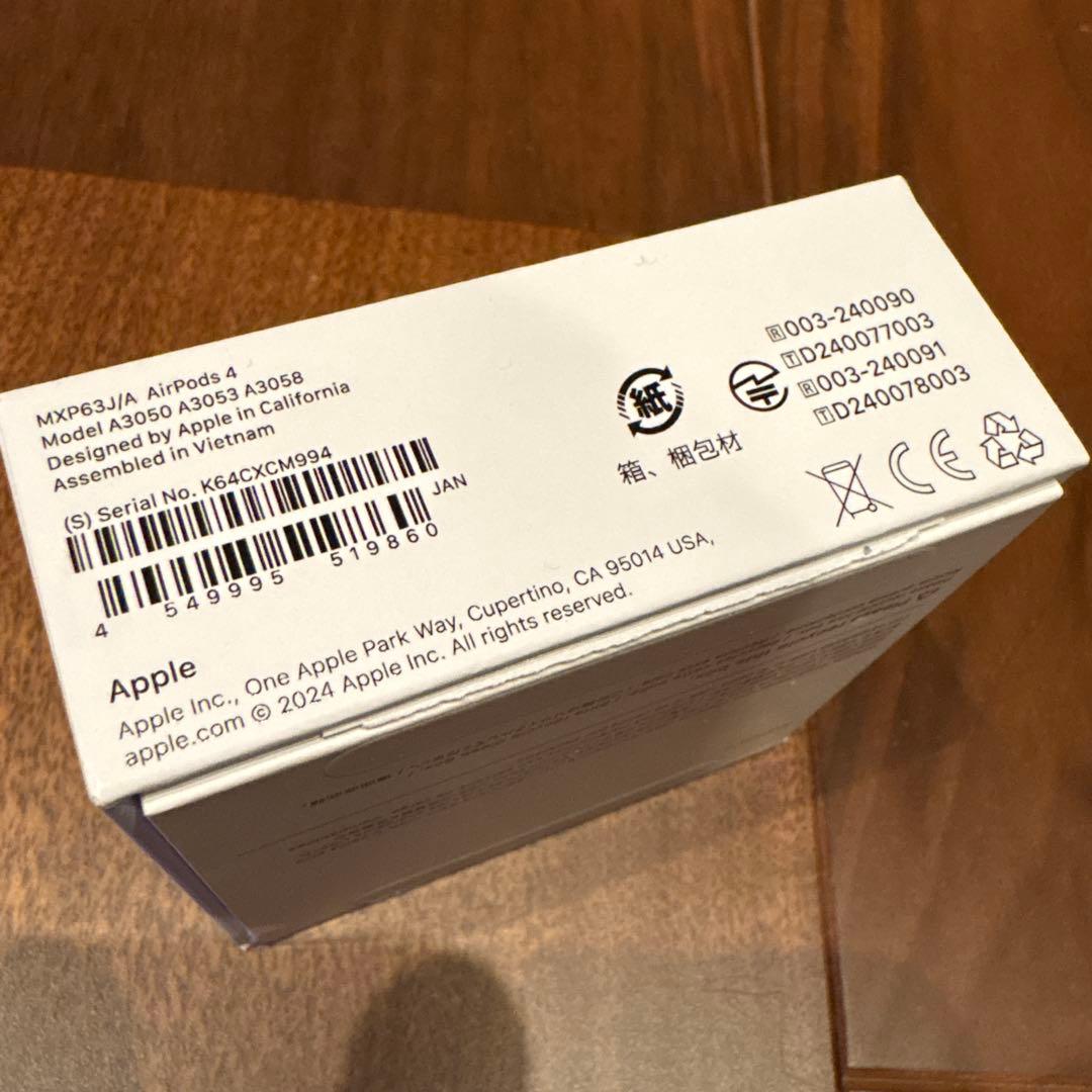 値引き！【新品】AirPods4