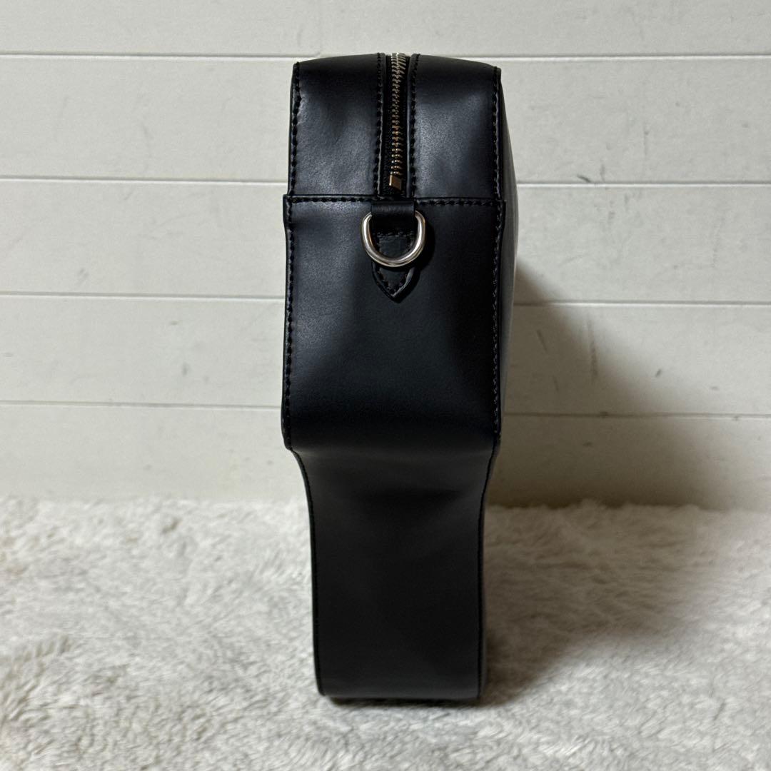 極美品✨MM6 trois6 レザー　クロスショルダーバッグ ブラック