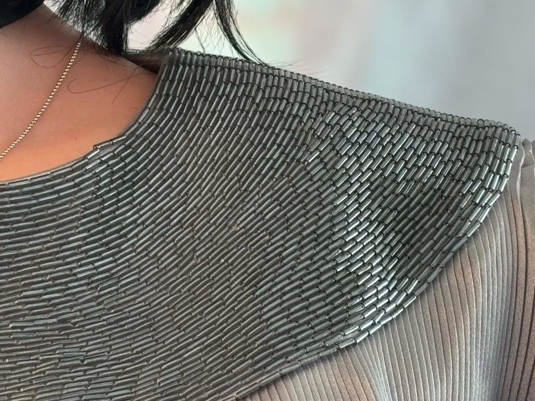 ダイアナ妃 シルバーロングドレス 英国王室御用達 GNYUKI TORIMARU