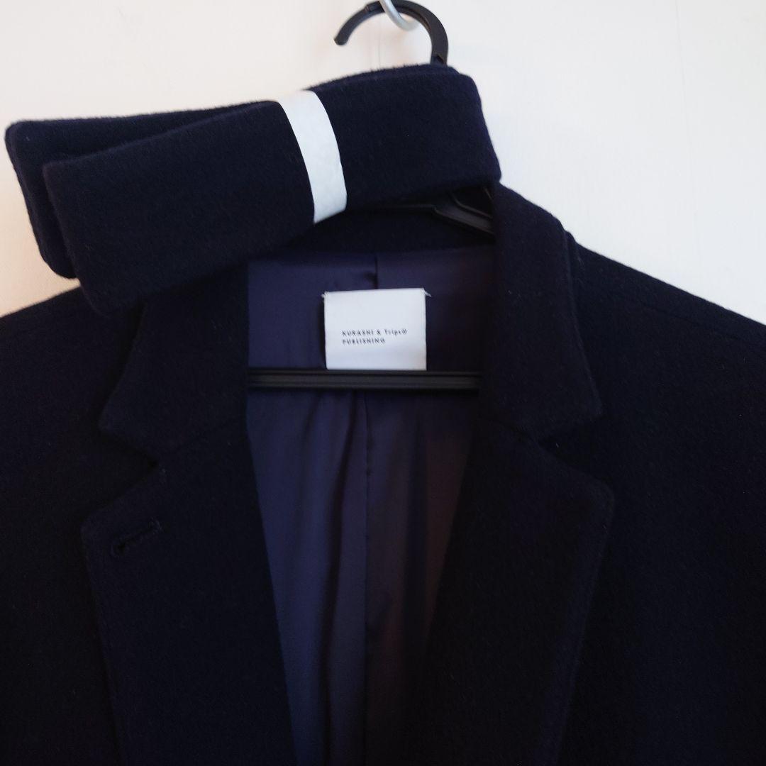 北欧、暮らしの道具店 チェスターコート ネイビー